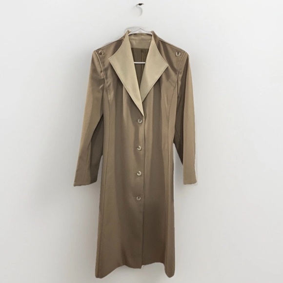 Bonders Jackets & Blazers - Vintage BONDERS 1960’s Classic Tan Trench Coat Jacket S/M Longline Made‎ in USA